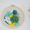 Tableau textile "Emeraude & Jaune" – Image 2