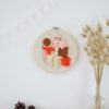 Tableau textile "Camel & Rose" – Image 2