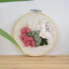 Tableau textile Vert et Rose – Image 3