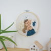 Tableau textile Bleu et Sable – Image 3