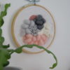 Tableau textile Rose et Gris – Image 2