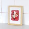 Tableau textile brodé sur papier #7 (petit format) – Image 2